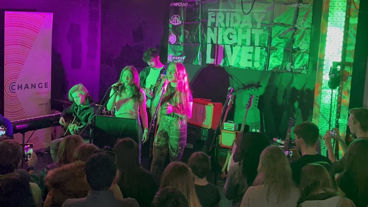 HFCMAT's tweet image. Huge thanks to @laurielozmo @danieldaviesRPL and all staff who made tonight’s Friday Night Live such an awesome event. The kids were incredible and It was great to see so many new acts too. #proud @SJPHeadTeacher @StMarysWallasey