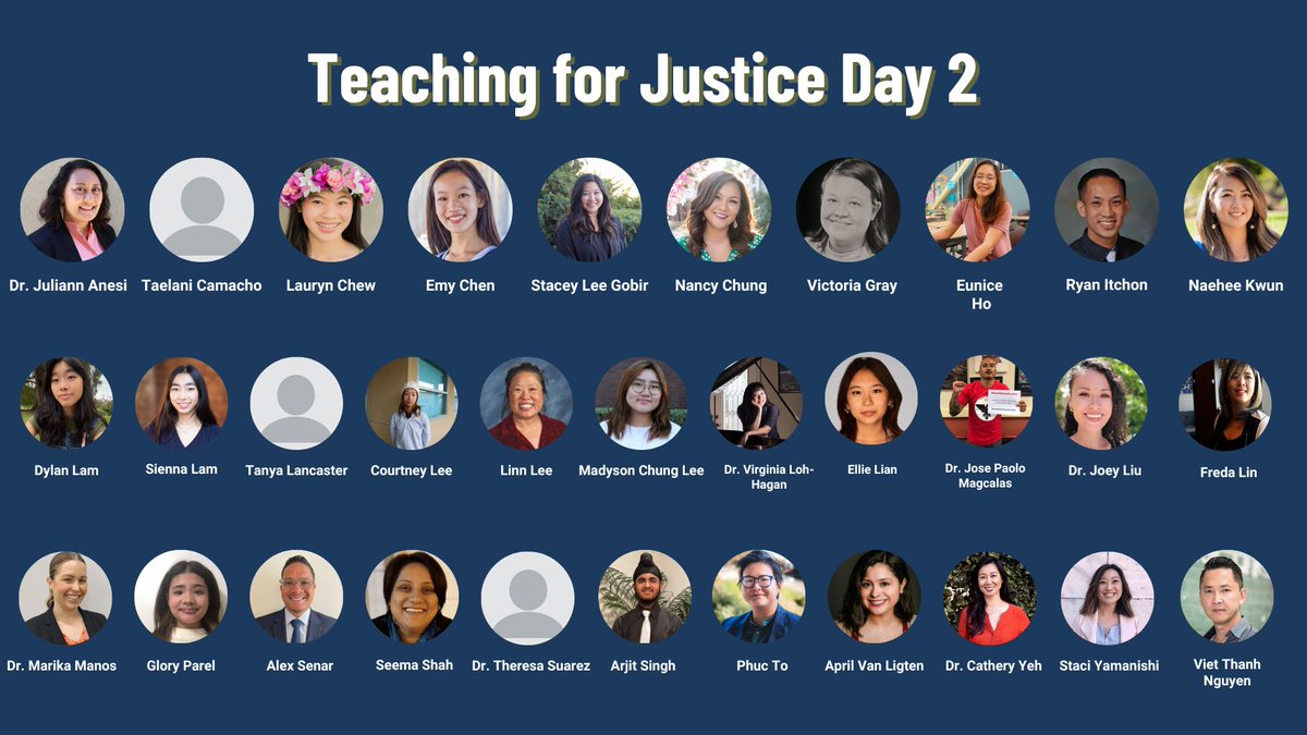 edu_to_empower's tweet image. 📢Today is the last day to register for the Teaching for Justice Conference. Scholarships are available! 

🤩 Look at our amazing AAPI students, teachers, educators, scholars, organizers, and community leaders speakers! 
 
Please join and share! teacheracademy.uci.edu/teaching-for-j…