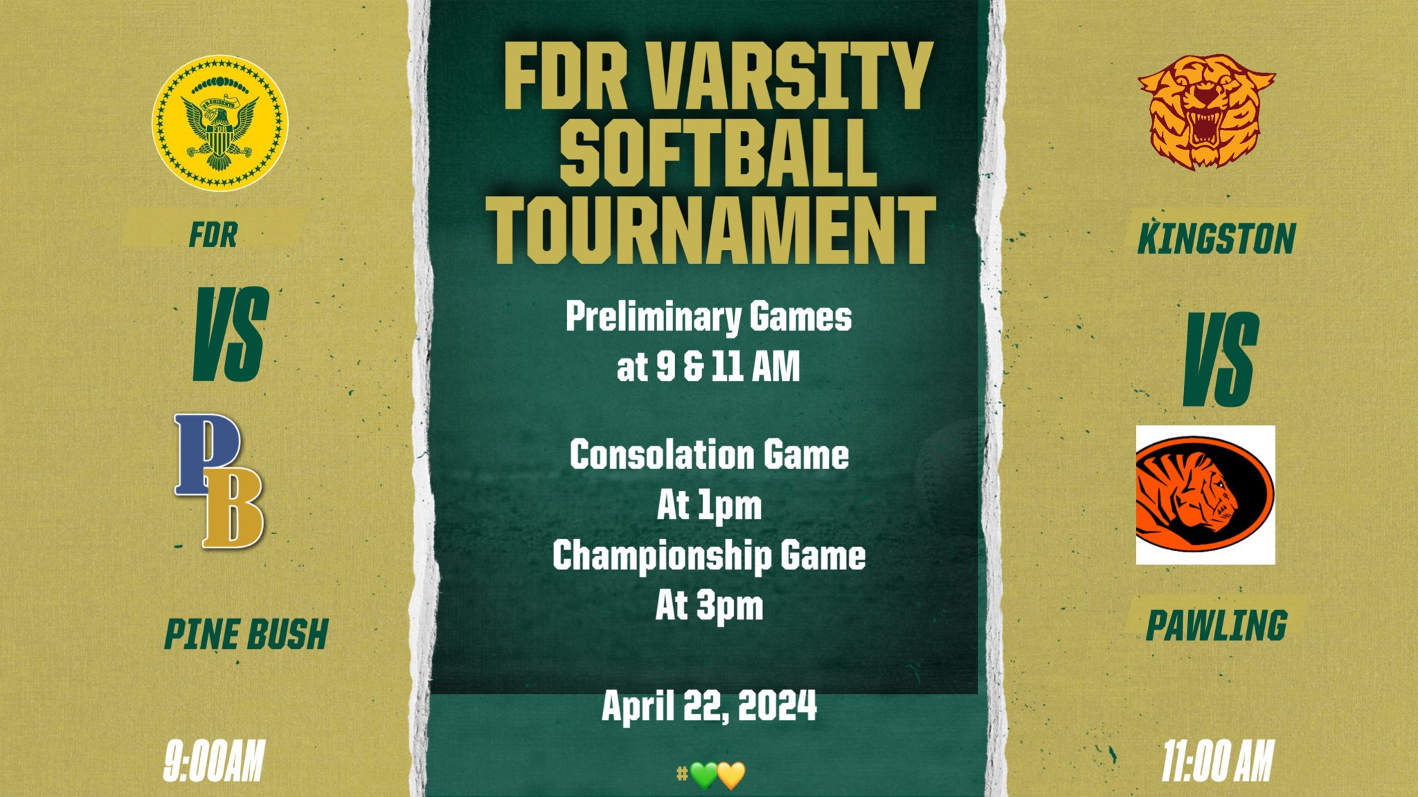FDR Softball on Twitter "FDR is hosting a Tournament Tomorrow with