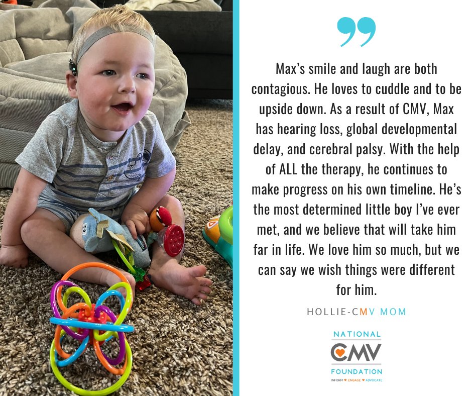 NationalCMV's tweet photo. Say hi to Max! He is 14 months old and representing our #FacesofCMV today! π
#Screen4CMV #StopCMV #CMVAwareness #Strides4CMV #CMVKids #ReduceYourRisk https://t.co/fFWzTgjww2