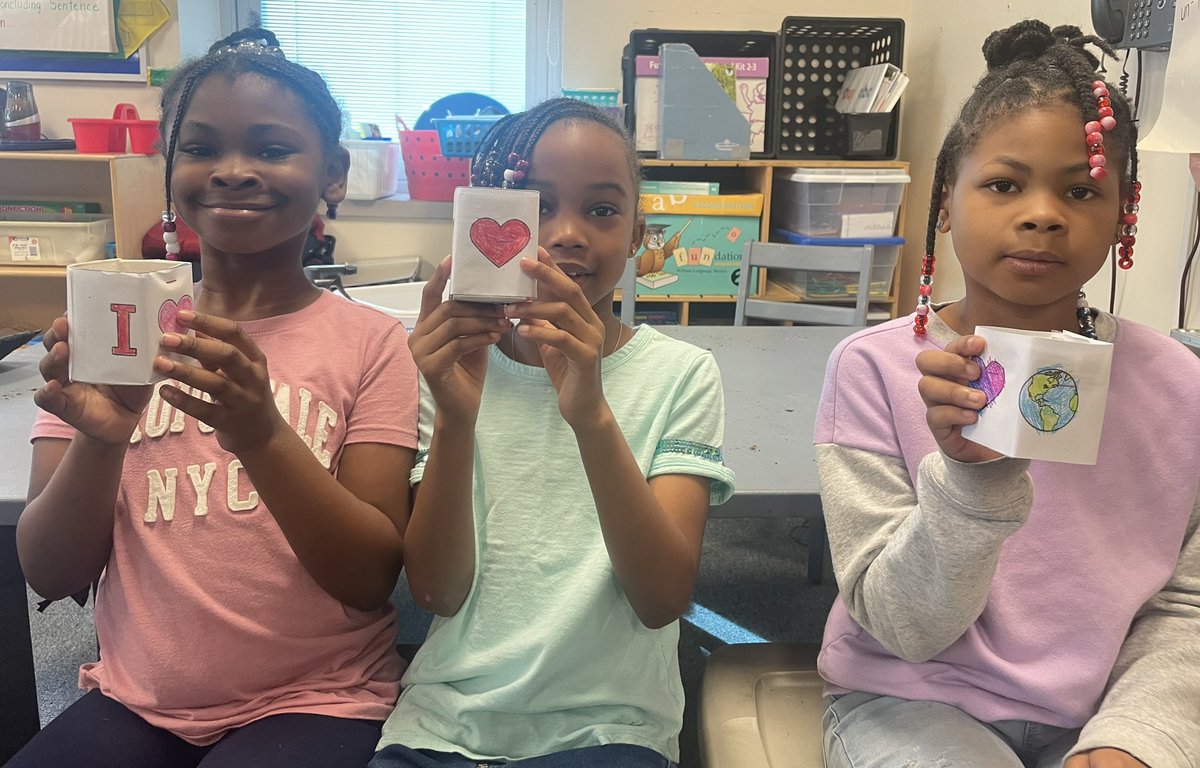 BCSDCentral's tweet photo. To celebrate Earth Day Ms Fisher  and Ms Kovach’s class recycled milk containers and planted marigolds. Mrs. Martin helped us plant. I hope we have some green thumbs. Tomorrow is Earth Day, do something good for the world. https://t.co/A8slLhDedv