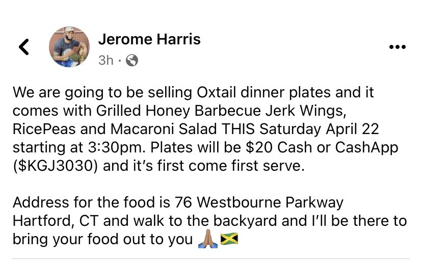 Rome_Network's tweet photo. If you are looking to eat real good make sure you pull up tomorrow at 3:30pm. Don’t miss out 🙏🏽🙏🏽🙏🏽🇯🇲🇯🇲🔥🔥🔥 https://t.co/7r5JIjQ5By
