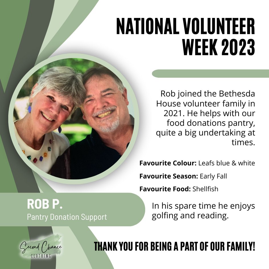 SecondChanceON's tweet photo. Recruited by his wife, volunteer Cecile, Rob has be a great help keeping our food donations pantry in order! Thank you!

#NVW2023 #WeavesUsTogether #Volunteer #Community #Volunteering #Support #HelpingHand #LendAHand #Donations #CustomerService #Help https://t.co/6iHc1l2r27