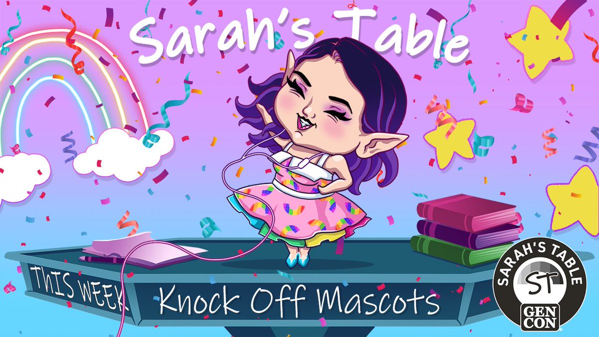 WorldofChaldea's tweet photo. Sarah’s Table
Fri Apr 21
5pm PT 
https://t.co/3gZzuDWHIK

Come see what’s The Big Dill about this playthrough of #KnockOffMascots by @gshowitt.

#joyfulgaming #SarahsTable #GenCon #GenConTV #GameNight #RPG 

@Gen_Con
@PixiesAndPins
@jwmoore511
@mendarii 
@TwoOfTheYangs https://t.co/bKK3s6IuO1