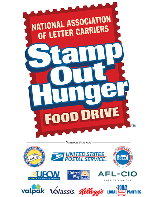 sagaftra's tweet photo. We can #StampOutHunger together! On Saturday, May 13, leave a bag of non-perishable food items by your mailbox, and your @NALC_National union letter carrier will pick it up. It's that easy! #solidarity 

Get more information: https://t.co/2nLF0Zzavm https://t.co/6HWAYEuPyq