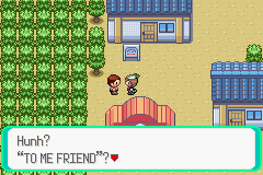 Hunh? 
"TO ME FRIEND"?