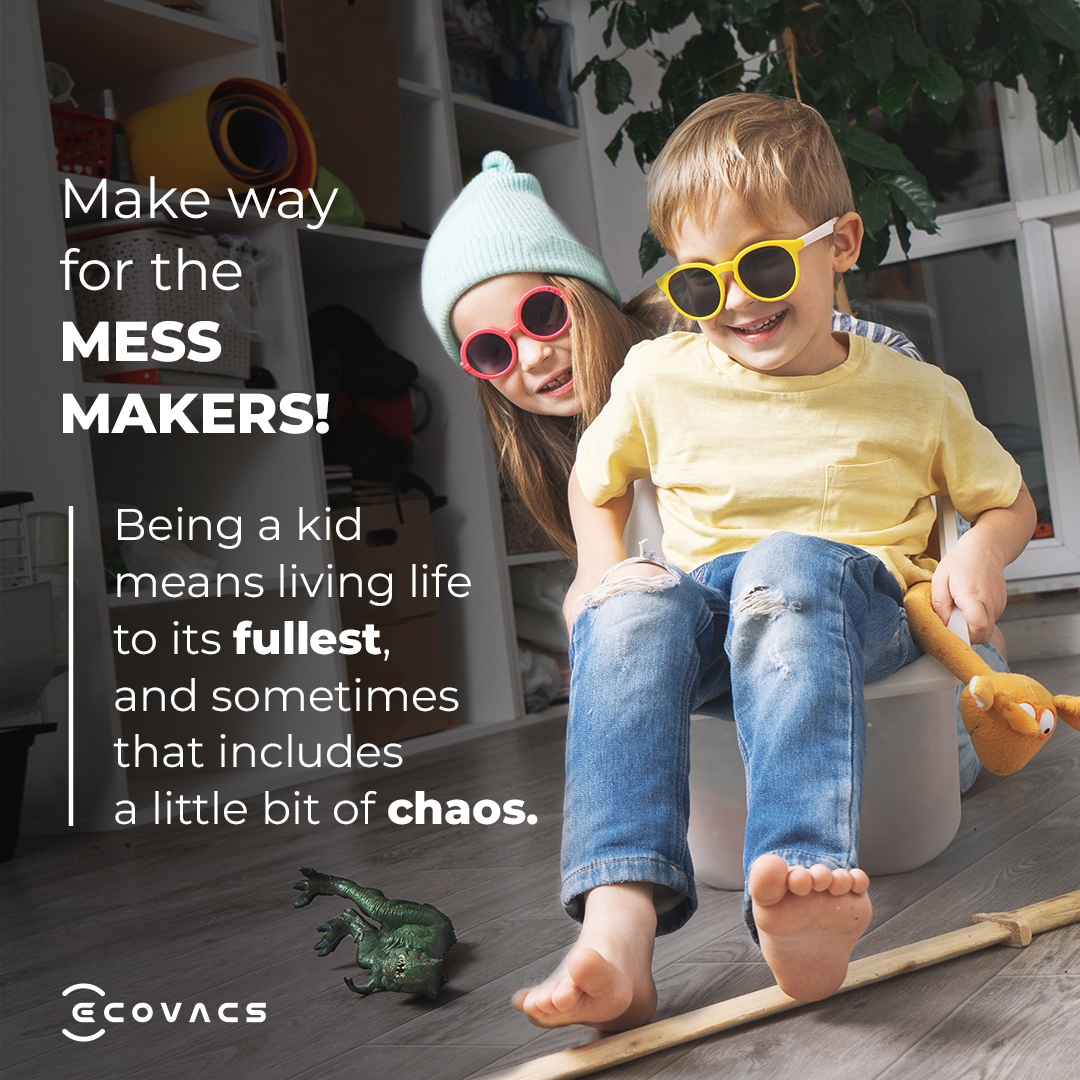 EcovacsUS's tweet image. Mess makers welcome here! With DEEBOT, you don&apos;t have to worry about the aftermath of playtime.

Life with kids can be messy, but it&apos;s always worth it.

.

#ecovacs #ecovacsrobotics #roboticsforall #deebot #x1omni #vacuummop #roboticvacuum #roboticmop #vacuumandmop #smarth...