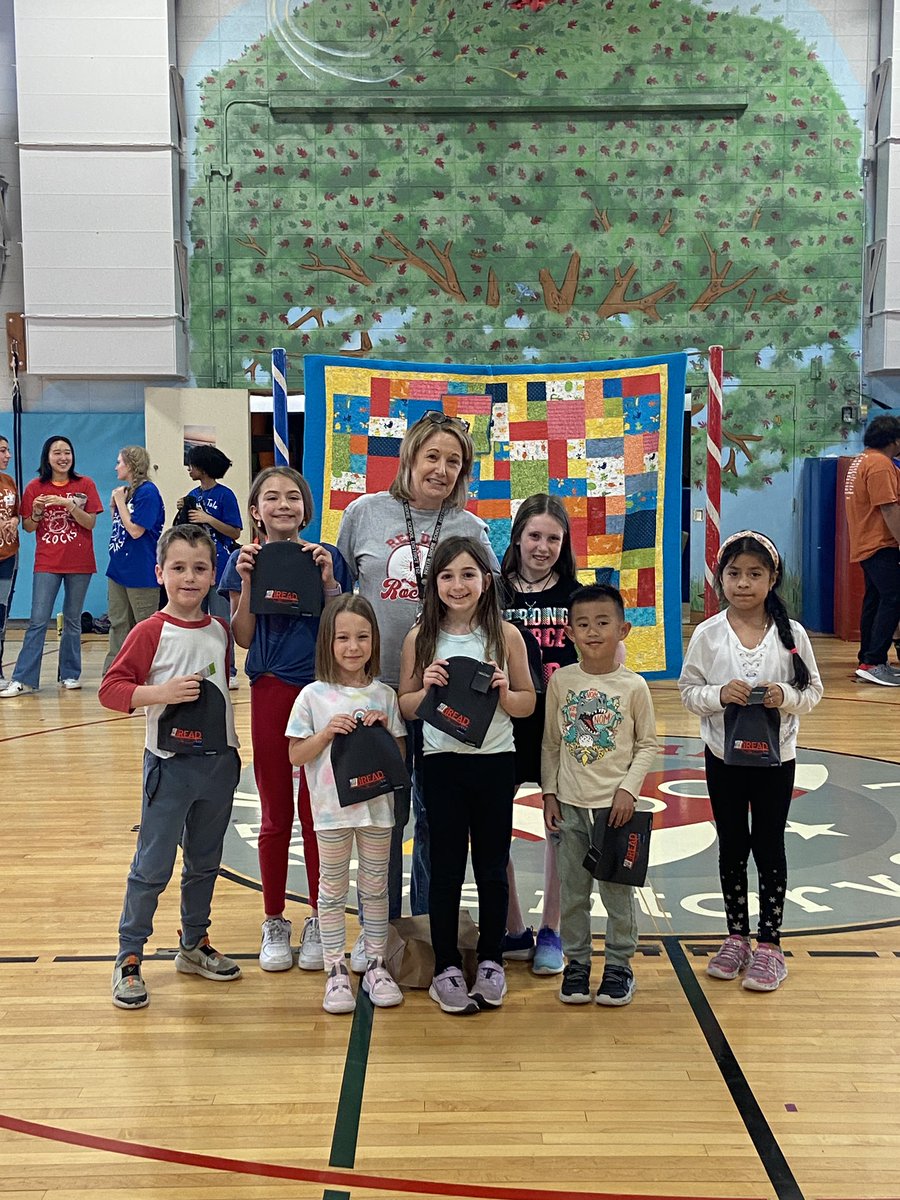 Congratulations to these @redoakschool Rockets for reading an impressive number of minutes during #iREAD! In fact, they each read the most minutes in their grade. It was extra fun to see them recognized by the whole school today.