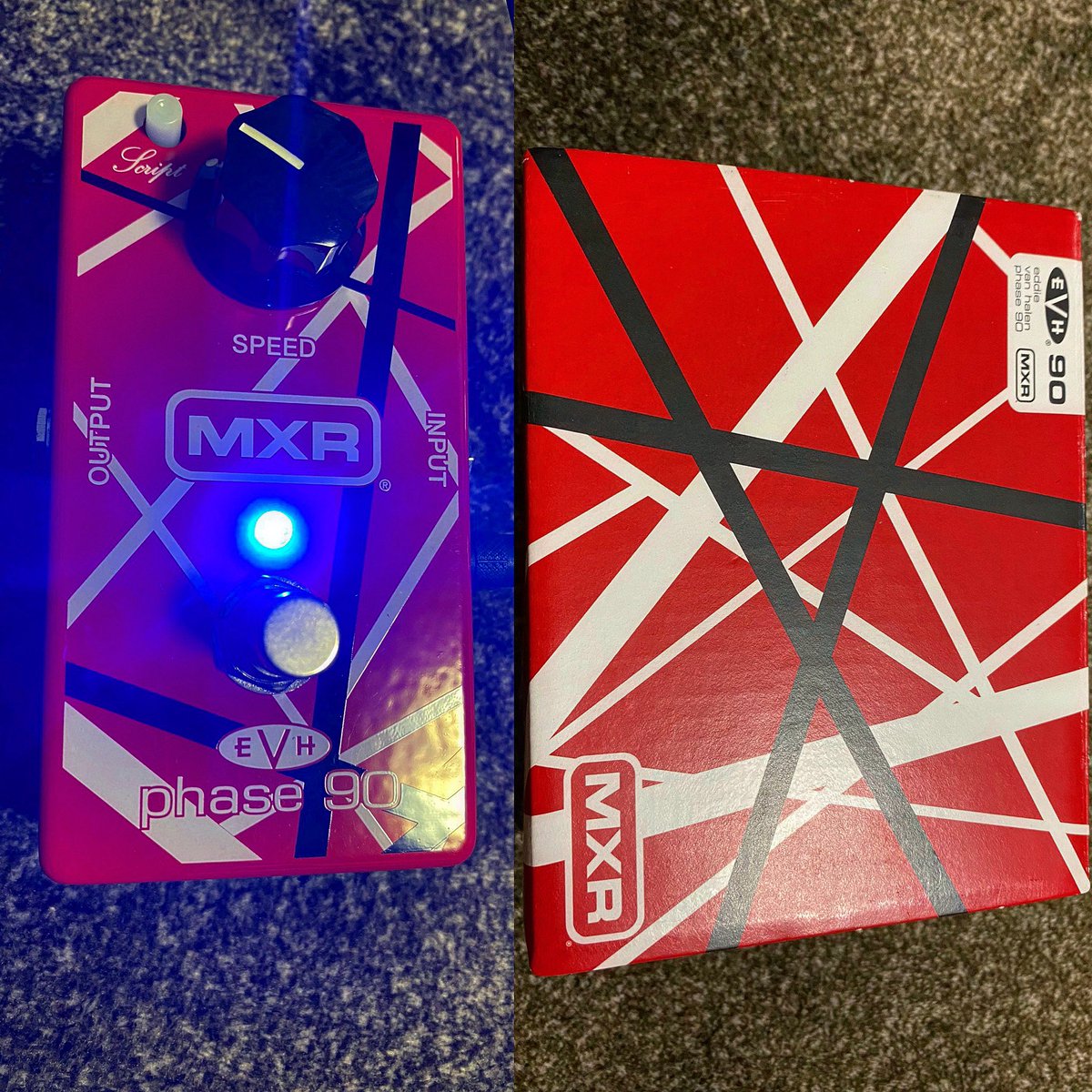 k01asayan's tweet photo. MXR EVH90 Phase90
以前、ビンテージ筆記体やブロックロゴのphase90持ってたが、このれは、ミニスイッチみたいのが出音がハッキリしphaseの返りがもたりがなく、モダンな感じでゆるくかけてタッピングするとまんま炎の導火線でevhサウンドした。
#MXR
#EVH90
#Phase90
#MXRPhase90
#mxrevh https://t.co/IocFMzb2Fe