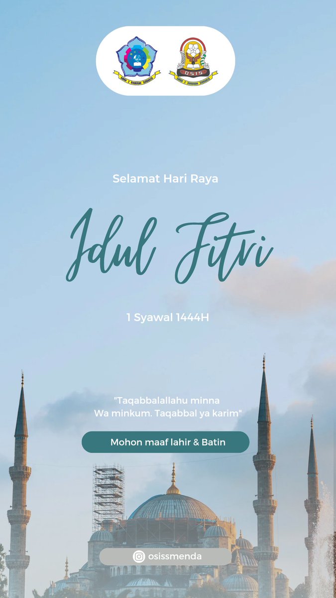 Meski jemari tak sempat berjabat dan raga tak bisa bersua, semoga pintu maaf masih terbuka bila ada kata yang membekas luka. 

Minal Aidin wal Faaizin, mohon maaf lahir dan batin🙏
🕌Selamat hari raya Idul Fitri 1444 H!✨🕌