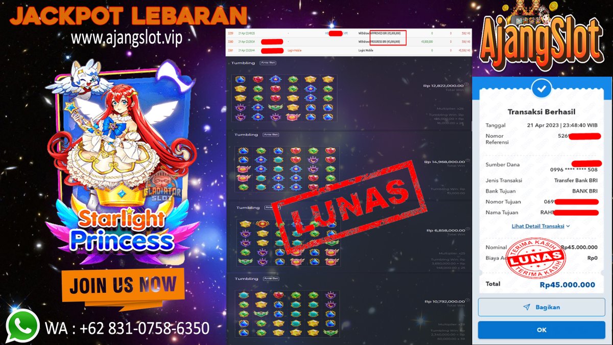 AjangSlot's tweet photo. #ajangslot #ajangslotgacor #ajang #slotajang #jackpotbesar #betreceh #slotviral #slotgacor #slotkekinian #lagiviral #yanggacor #gamegacor #bonusbesar #gamejackpot https://t.co/Eiz7ajFBHS