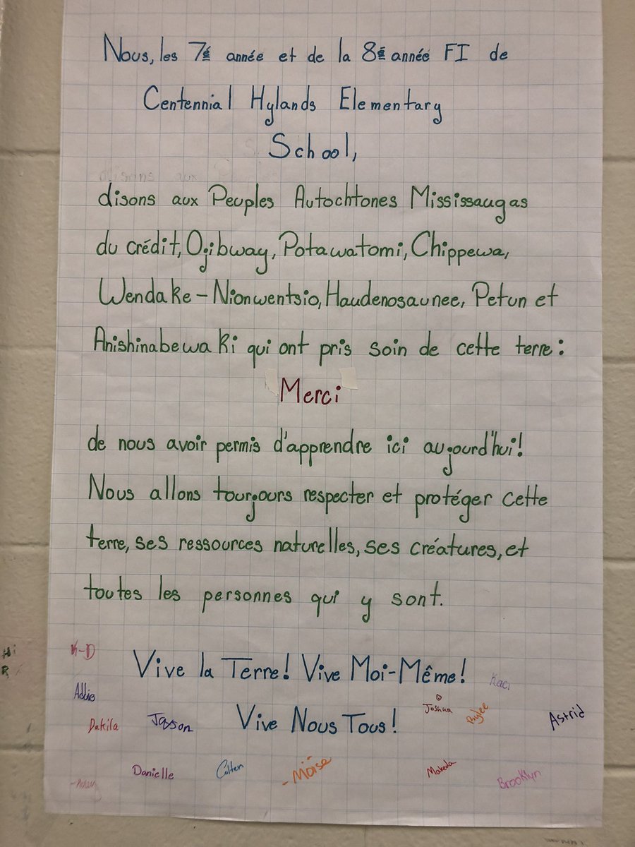 TeacherMoise's tweet photo. The 7-8 FIs @ches_school have been celebrating Earth week with an Indigenous Thought, deep self-reflection, and a meaningful call to action. Happy Earth Day! https://t.co/wnOXaWrpCk