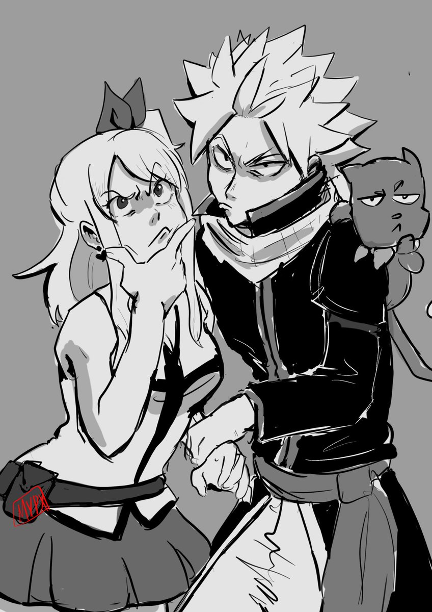 They’re on to something…
#fairytail #fairytail100yearquest #nalu #teamnatsu