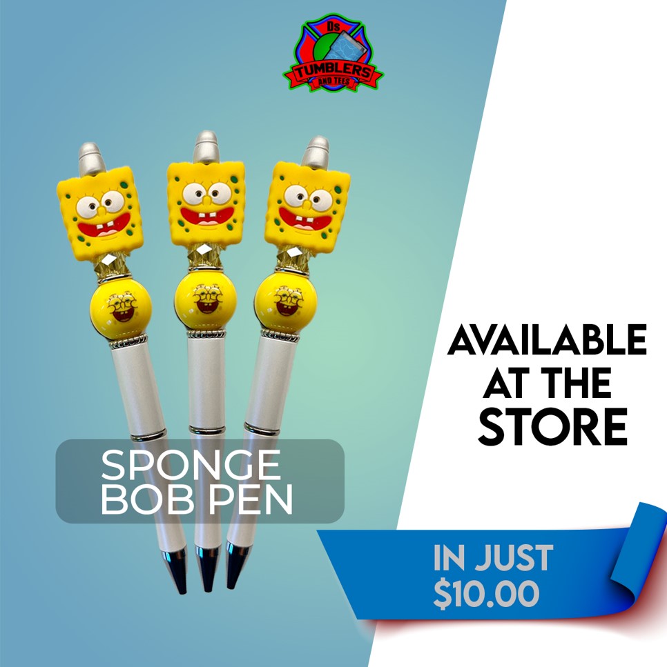 Make writing fun with our SpongeBob pen collection! Shop now.
Visit our website:
dstumblersandtees.com
#spongebobstyle #colorfulwriting #styleyourwriting #pen #writingpen #takeapenanywhere #facebook #facebookpage #instagram #instagrampage