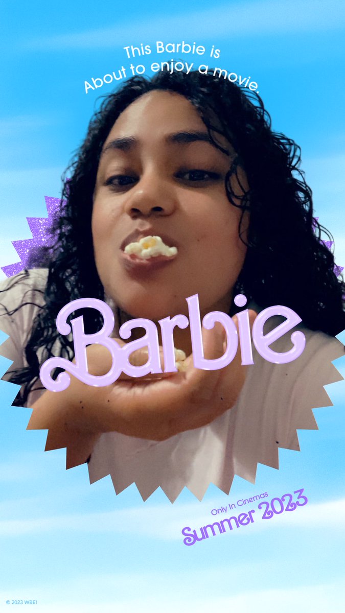 FiddlerJoanna's tweet photo. TGIF ⁦🎞️📽️@CTSCollegeTT⁩ #ctscollege  #TheBarbieMovie #MeTime #movieandpopcorn https://t.co/VvmLwtuSTD