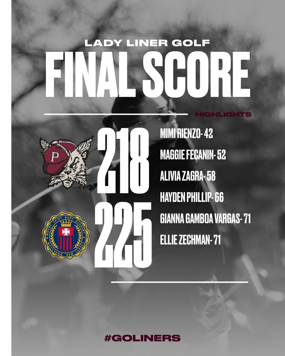 Congratulations to Lady Liner Golf for earning their first win at Watchung Valley Golf Club!