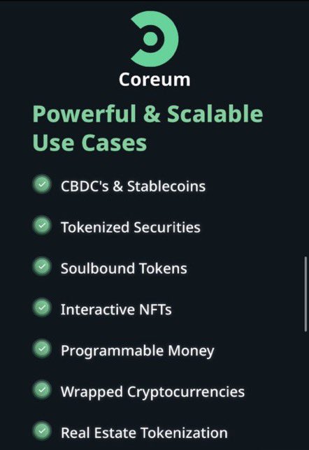 albertchgo's tweet photo. $COREUM is the standard of the new financial system! The most
advanced development in #blockchain technology backed by many W3C institutions. Build on #COREUM.
Not all ⛈️ are meant to destroy. It’s meant to clear the path.
Powerful use cases below. https://t.co/Qa5OM3p4TN