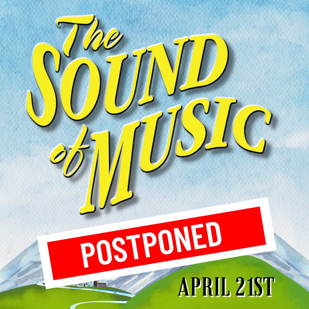 Boro_Arts's tweet photo. A cast member of The Sound of Music is experiencing a medical emergency and we regret to announce that tonight’s show (4/21 @ 7:30pm) has been postponed to a later date and time.

Please let us know if you have any questions by calling (615) 904-ARTS (2787) https://t.co/862cOAFtYe