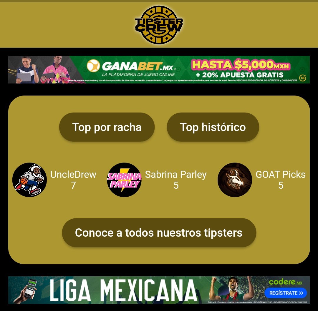 tipstercrewmx's tweet photo. LOS MAS ENRACHADOS🔥

@uncledrewpicks @Sabrina_Parley
@picks_goat 

Sigan sus picks en nuestra app. Acá la pueden descargar: https://t.co/EPNWcbLPJN https://t.co/HWRfoO0MD9