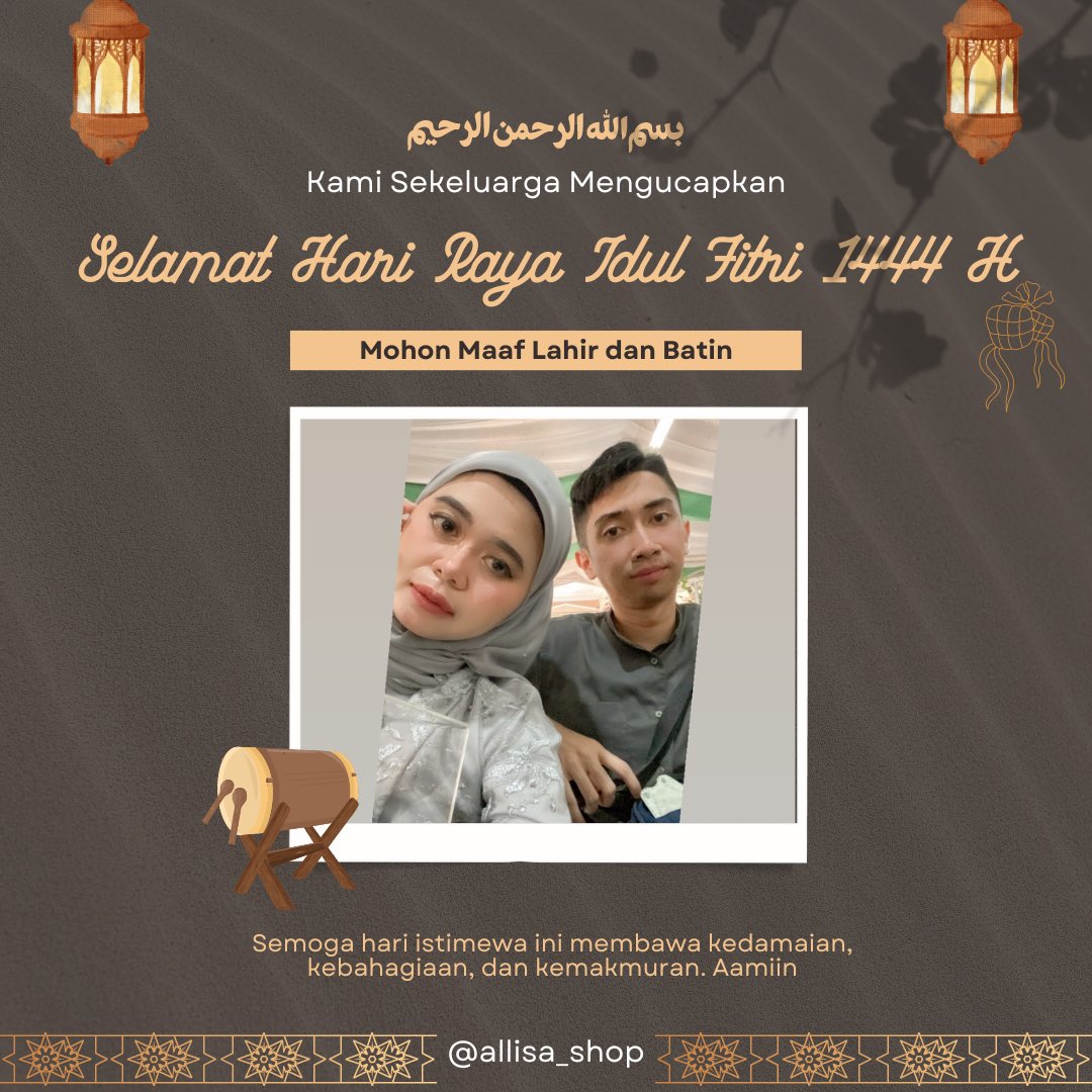 allisa_akbar's tweet photo. Happy Eid Mubarak
Selamat Hari Raya Idul Fitri 1444 H 
Minal Aidzin Walfaidzin
Mohon Maaf Lahir &amp; Bathin 😇🙏 https://t.co/HJn3TAKfSD