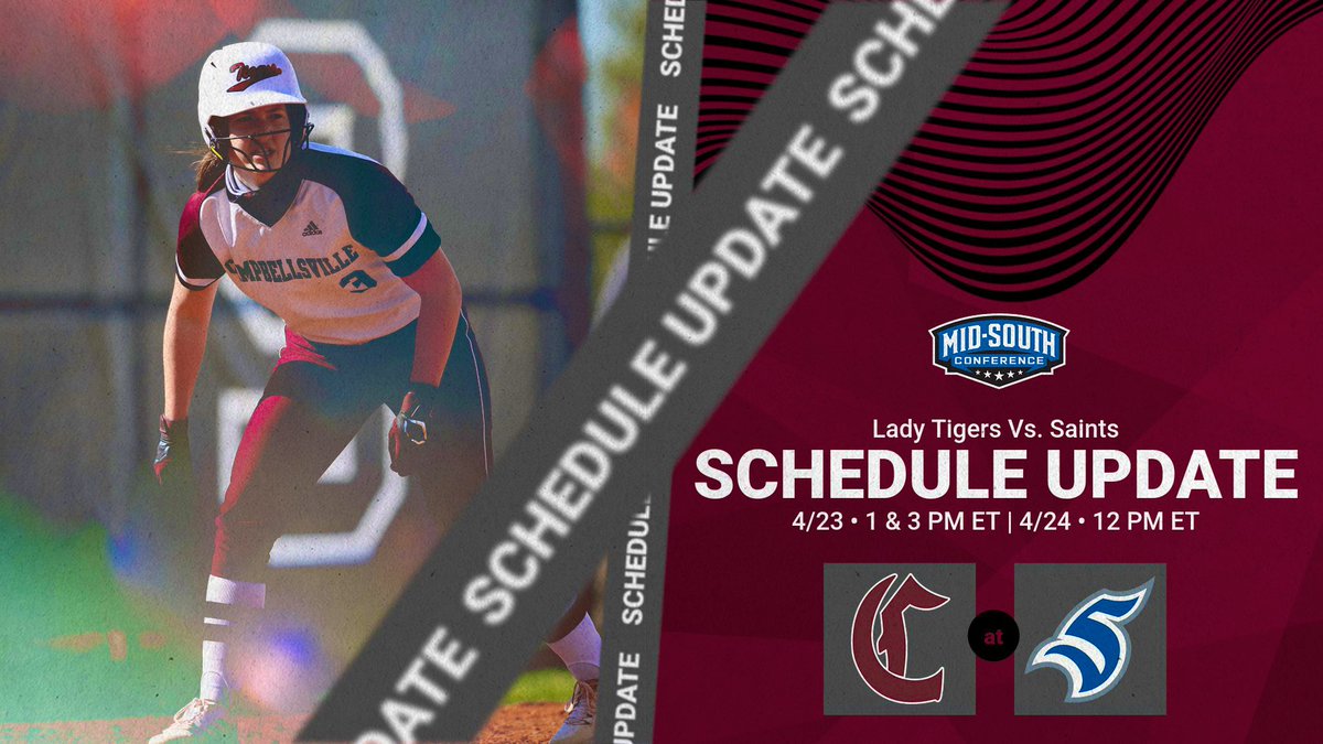 CVilleLTS's tweet photo. 🚨SCHEDULE UPDATE🚨 https://t.co/padtPIhyKi