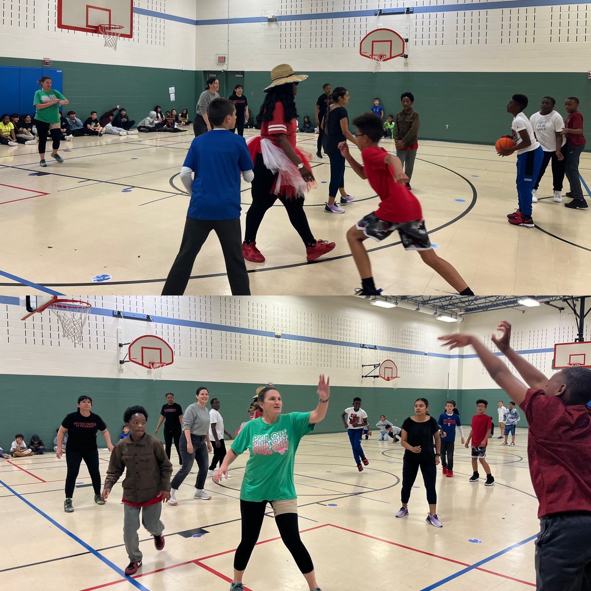 Pearson_Ponies's tweet photo. @gisdnews Dribble dribble, pass…the STAAR test! Our students vs. teachers bball tournament/integrity challenge reward was a lot of fun! #TeachersWon #ponypride #pbis #integritychallenge #STAARprep https://t.co/vwcf2geEGS