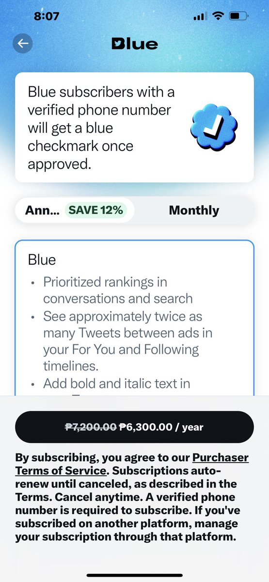 Amir_Alexander2's tweet photo. I didn’t know that when you have a Twitter blue checkmark on your name it’s a PAID SUBSCRIPTION #twitterpaid #twitter #TwitterBlueTick #TwitterBlueCheck #twitterbusiness https://t.co/IbsrGqz18D