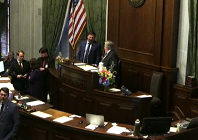 ElliottStephenB's tweet photo. Lt. Gov. Randy McNally is on a hot mic, asked to rank this year in terms of craziness. Says income tax protest and TennCare removal protests were more intense. 

Then Sen. Adam Lowe quips that they got "all the attractive moms in Nashville" to come protest against guns. https://t.co/YYOWnaHVdY