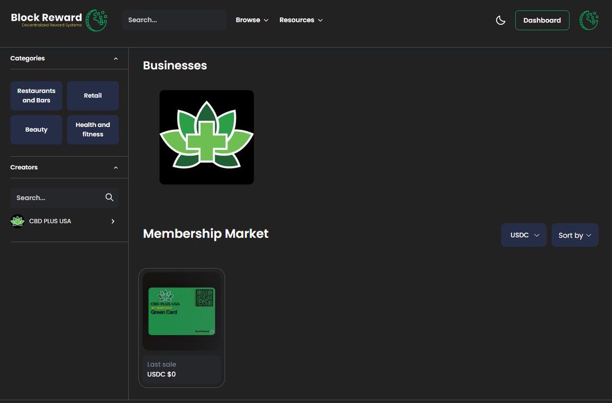 Our Membership Marketplace is live on testnet, featuring <a href="/CBDPLUSUSAICT/">CBD PLUS Wichita cbdplususa.algo</a>! If you have a business or a community that is interested in Digital Membership please contact us!