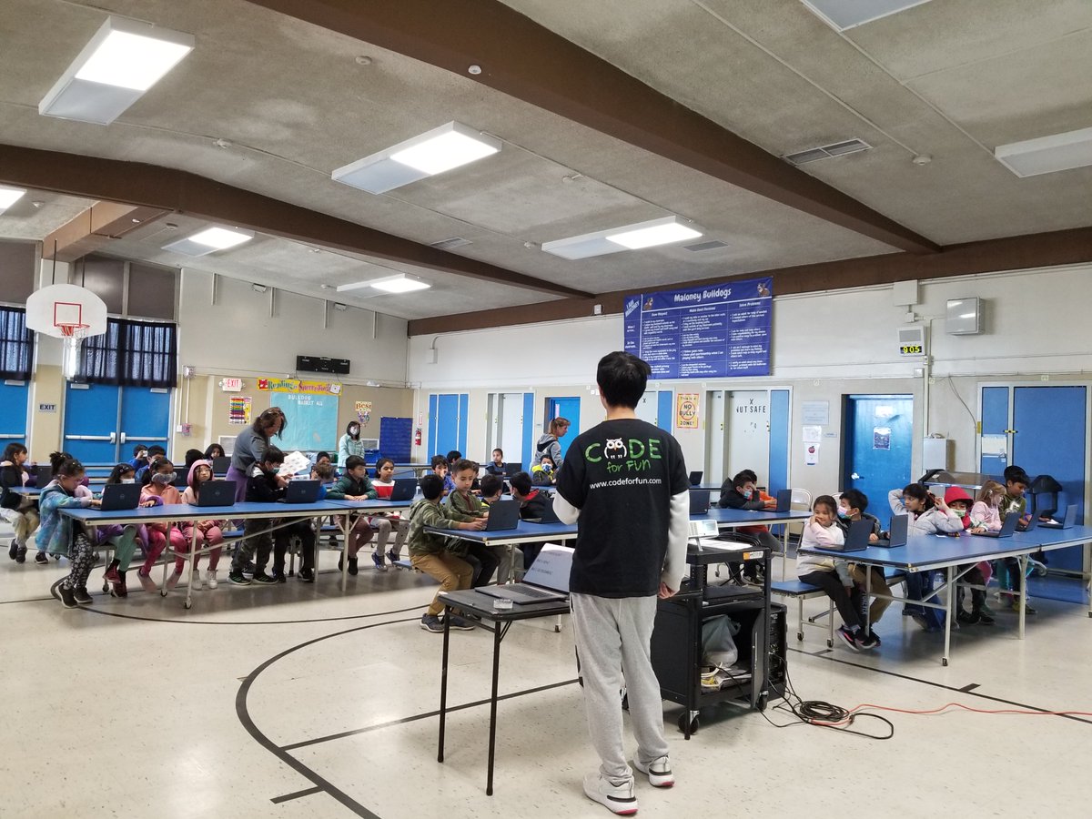 Codeforfun2's tweet image. 📣 Coding Day Update 📣 This week 378 students at Maloney Elementary School learned to code with us 💻 bringing the total # of students to 7,438 🎉 for Coding Day 2023! #CSForAll #STEM #computerscience #codeforfun - @Fremont Education Foundation