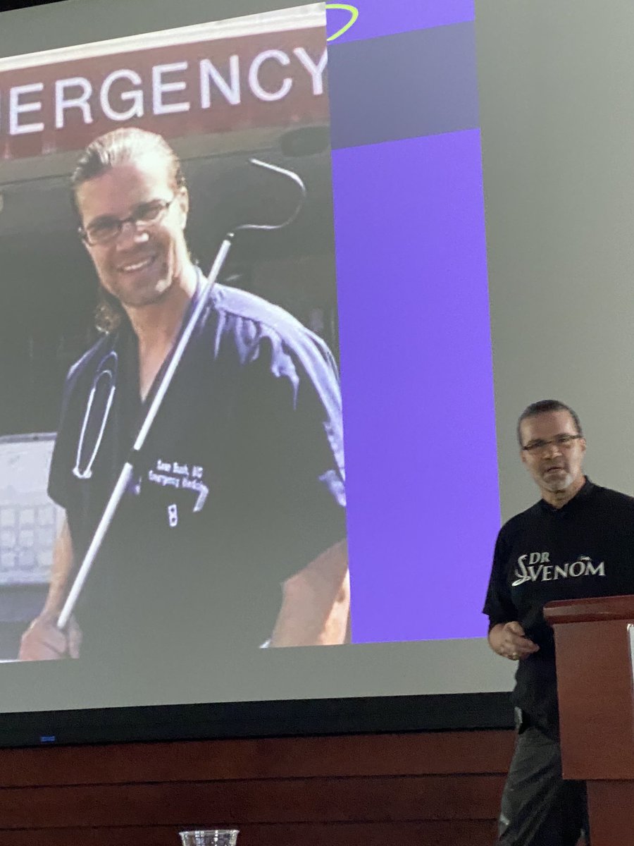 seanpbushmd's tweet photo. Day 1 @ExpedMed over. Happy to present on #envenomation and listen to great sessions by @Ken Kamler, Howard Donner, David Townes, David Freedman, and Gregg Greenough. Looking forward to tomorrow! https://t.co/s0Ocx9jx8n