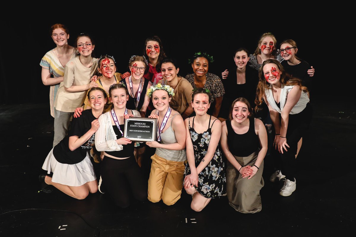 MSHSAAOrg's tweet photo. Congrats to the STAM @SpeechTheatreMO award winners🏆

Best Actress: Molly O’Hara from Park Hill South 
Best Actor: Nigel Noruell from Raymore-Peculiar
Best Supporting Actress(es): The Women of Corinth from Park Hill South 
Best Supporting Actor: Jaxon Drummond from Liberty https://t.co/EzxQMOt1NZ