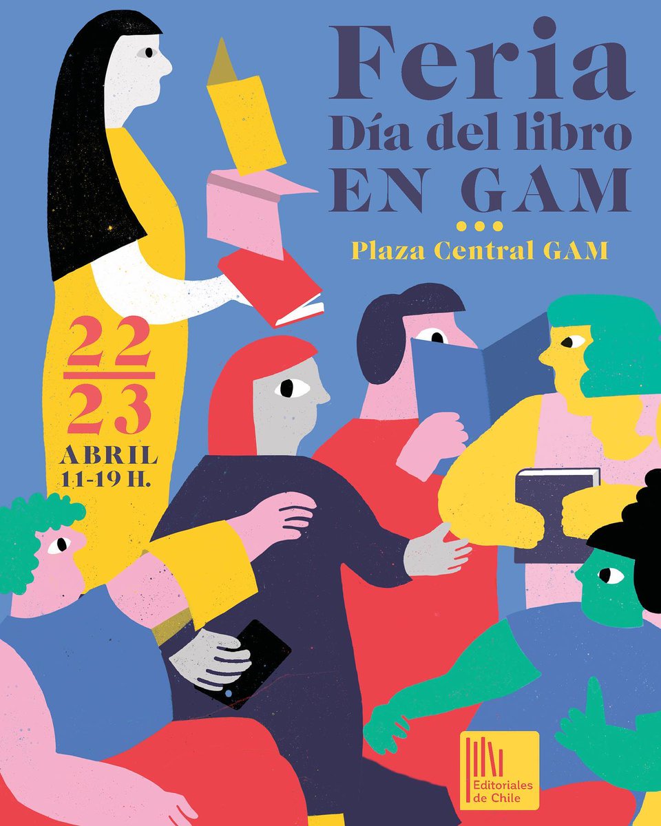 planlectura_cl's tweet photo. Los días 22 y 23 de abril, en el marzo del #MesdelLibro, se realizará la Feria Día del Libro GAM, en la Plaza Central de @centroGAM 

La entrada es liberada, contempla stands y un amplio programa de actividades. Estaremos presentes juntos a la Compañía La Matrioska.
@culturas_cl https://t.co/scsUKT9eCj