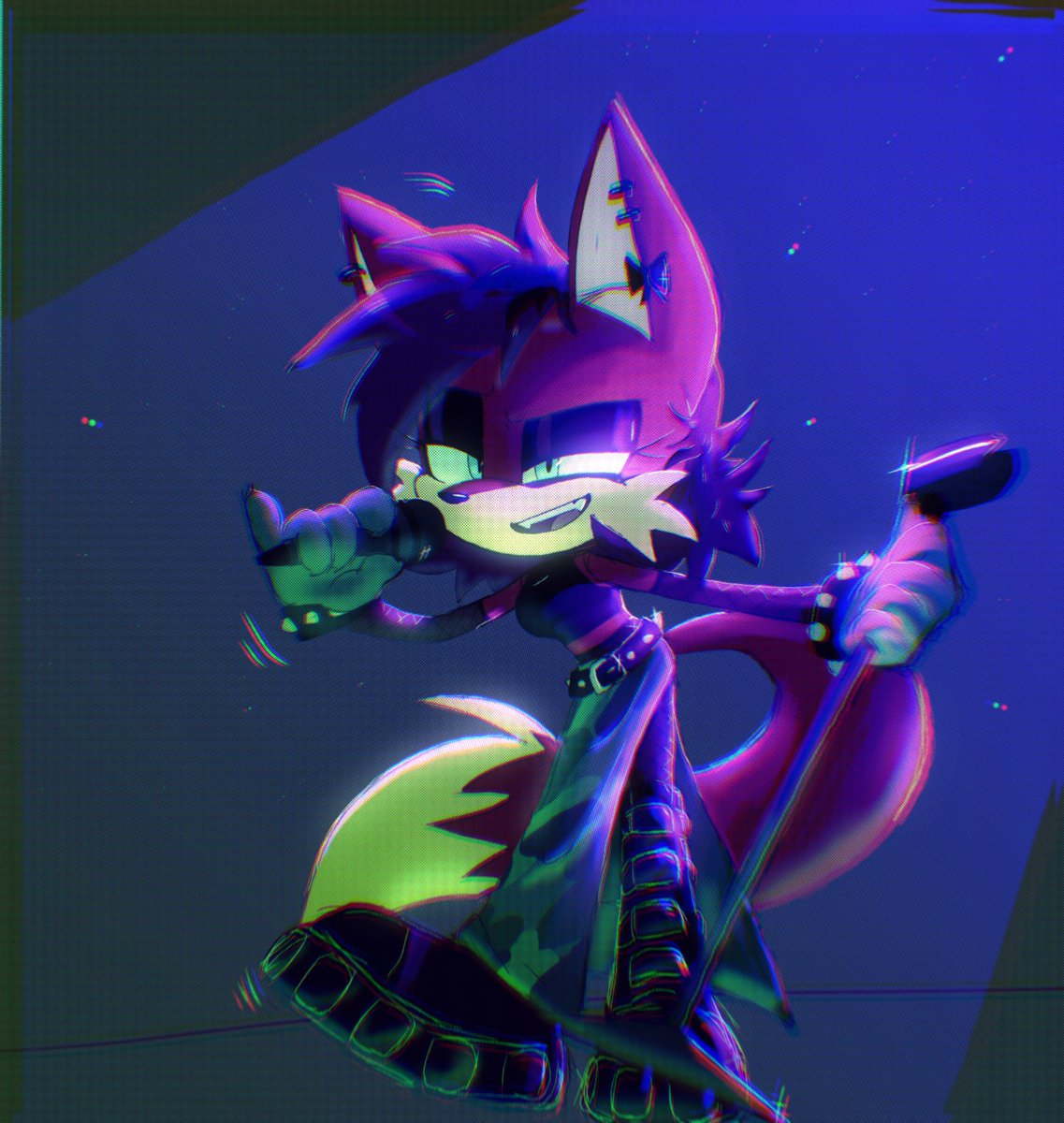 Drew fanart of @PixieFeatherKw3 ‘s Fiona Fox from her Rock band au!!!

(Pls check them out their art is AMAZING!!!)
#Sonic #SonicTheHedegehog #FionaFox