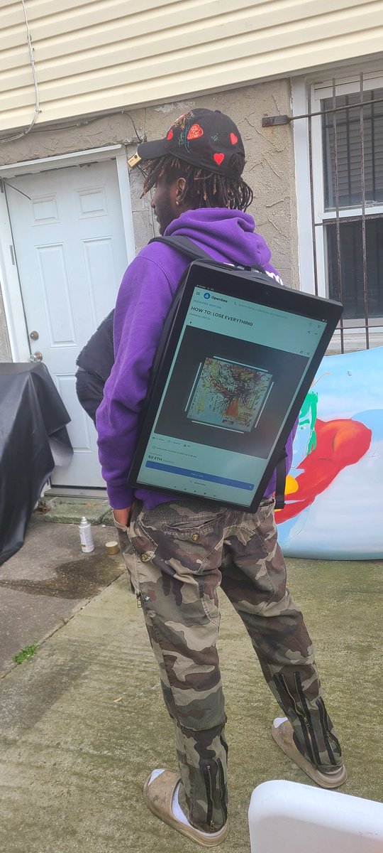 lttsgi's tweet photo. We outside....Custom Digital Mobile Billboard Backpacks/ NFT/ eBike platforms starting @$5K https://t.co/viuQyvBlWV choose your NFT
...the evolution is now</> web3.5 #interactive #innovative #modaverse #WearableTech #Entrepreneurship
#NFTs #DigitalMarketing #UserExperience https://t.co/MrP8jLHfkA