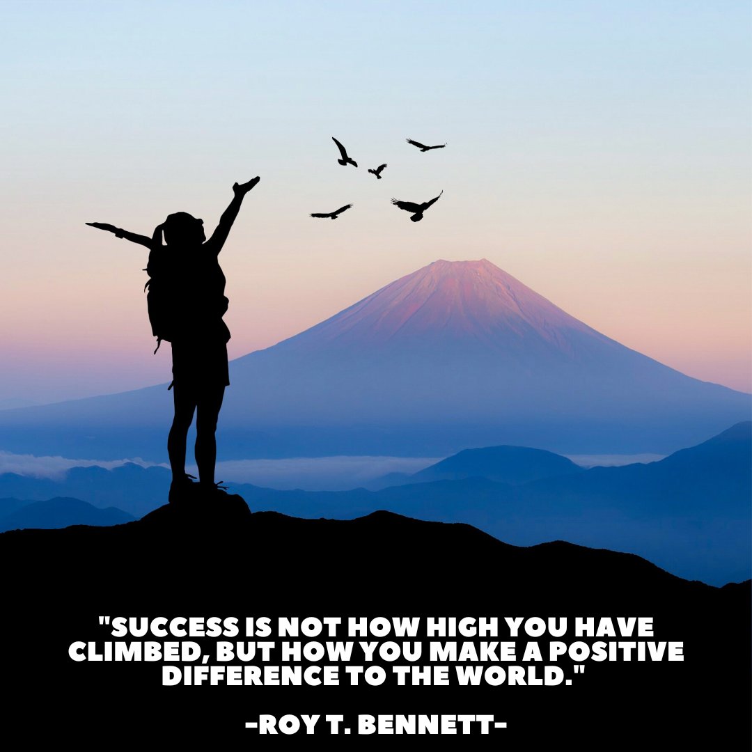 Use your success to make the world a better place! 
#Impact #Motivation