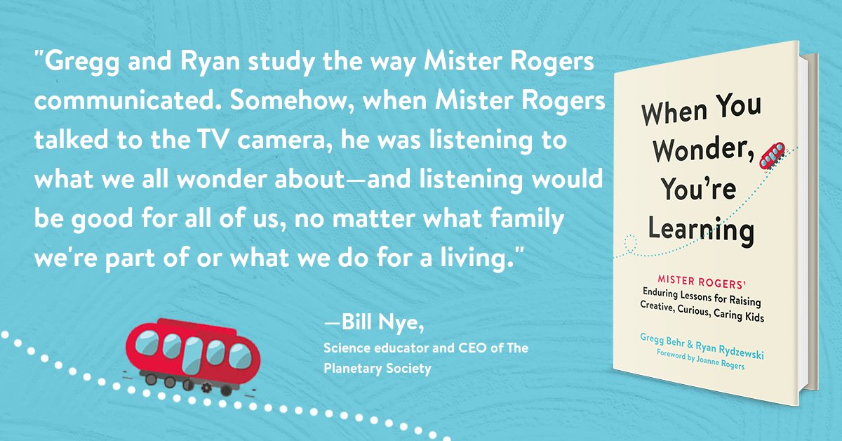 greggbehr's tweet image. Did you know that @BillNye appeared on Mister Rogers&apos; Neighborhood? Episode 1715. They celebrated the wonder + joy of science by demonstrating a simple experiment, together | #STEM #FredMethod

Learn more about why what Fred did still matters today: tinyurl.com/WYWYLpaperback
