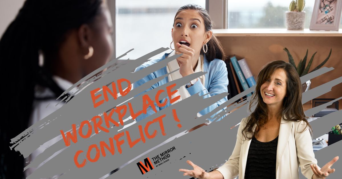 MarliRusen's tweet image. Conflict at work can be draining, but with Marli Rusen&apos;s training and services, you can learn the MIRROR Method to resolve conflicts effectively. bit.ly/3KHwDik #ConflictResolution #MIRRORMethod #HR