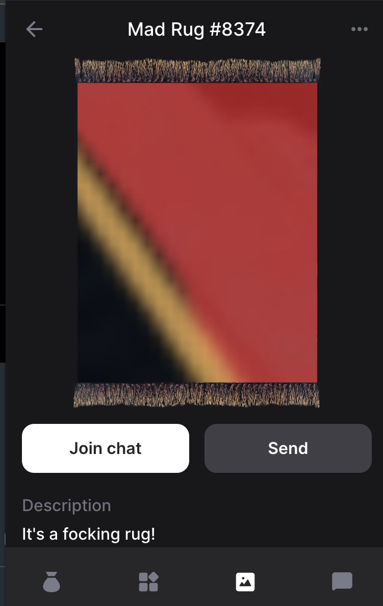 Just got rugged by <a href="/MadLadsNFT/">Mad Lads</a>
WAO!