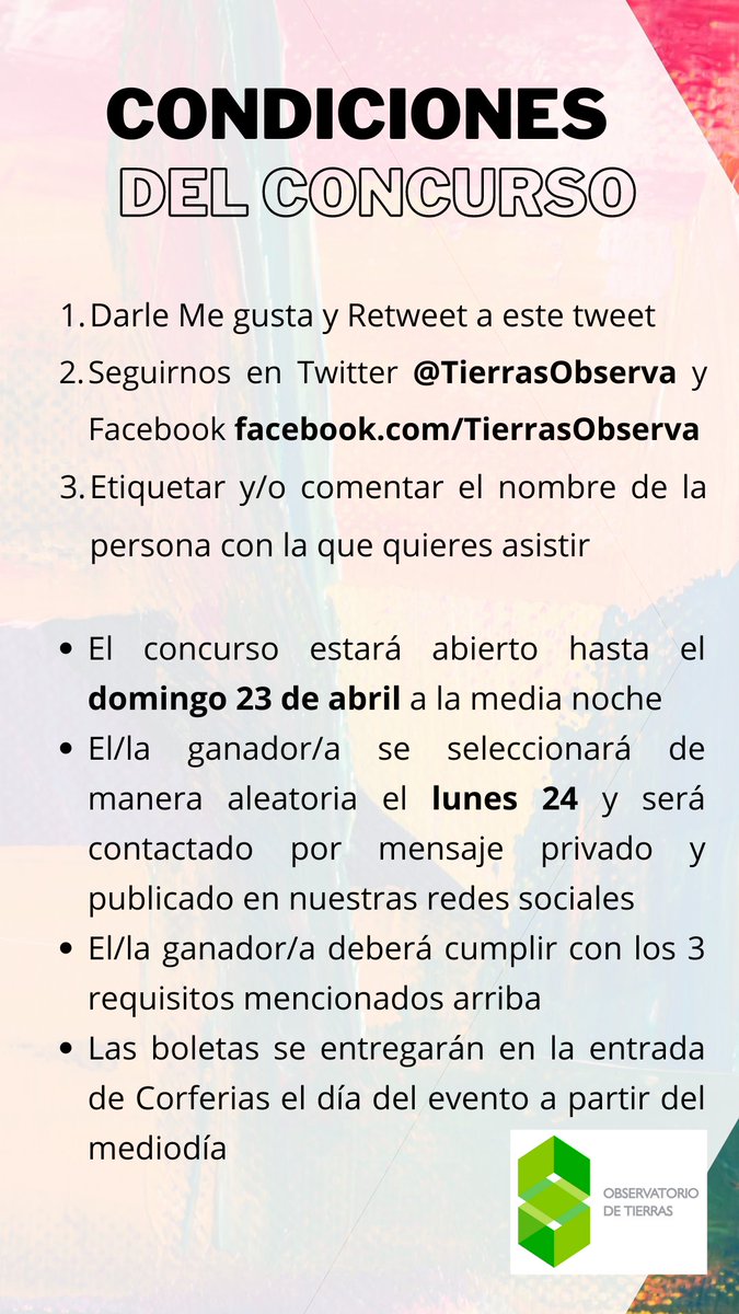 TierrasObserva's tweet photo. #Concurso
#FilBo

Gana dos boletas para asistir al lanzamiento del libro "Las reformas agrarias del Frente Nacional. Reabriendo el caso"  el próximo martes 25 de abril a las 2:00 pm en la @FILBogota

El concurso cierra el domingo 23 a media noche

Condiciones del concurso 🧐👇 https://t.co/8ZlFkrEvd0