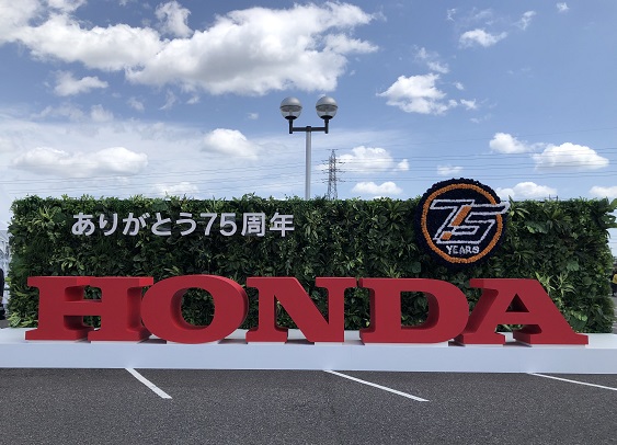 ポスター（本田技研工業   50周年） 岡田 寛正(No.78 Honda Blue Helmets MSC Kumamoto&Asaka