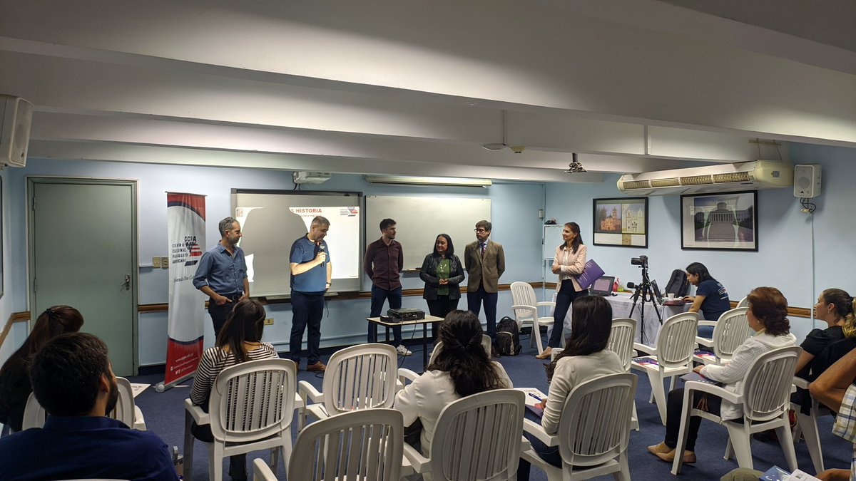 ccpaculturalpy's tweet photo. Con un publico bastante variado, damos inicio a nuestro Taller Somos Historia - Taller de historia local y regional.
Inicia este ciclo de clases el Profesor Carlos Zárate del @historia_paraguay
.
.
.
#historialocalyregional #historialocal #historiapy https://t.co/Saa3TXycKQ