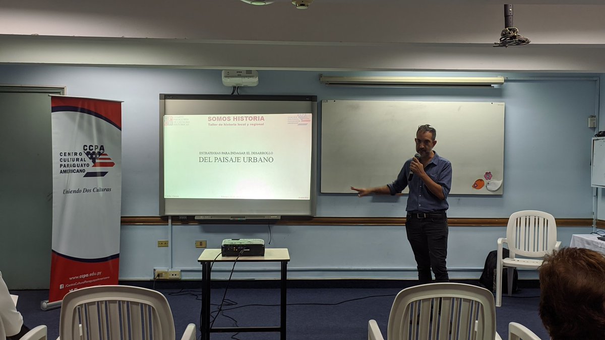 ccpaculturalpy's tweet photo. Con un publico bastante variado, damos inicio a nuestro Taller Somos Historia - Taller de historia local y regional.
Inicia este ciclo de clases el Profesor Carlos Zárate del @historia_paraguay
.
.
.
#historialocalyregional #historialocal #historiapy https://t.co/Saa3TXycKQ