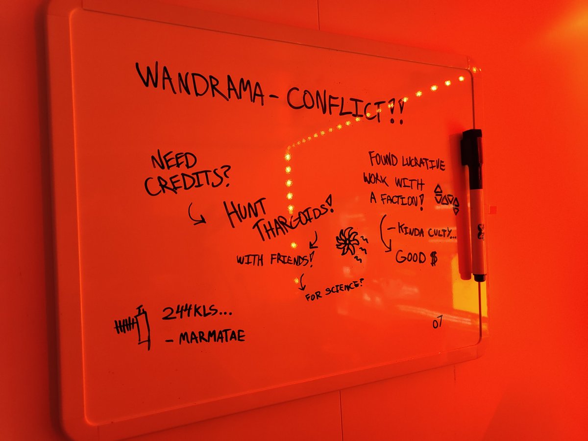KresMurae's tweet photo. Ship's board:
Conflict in Wandrama!
#EliteDangerous #Wandrama #FrontierDev #Fdev https://t.co/LH8z9zDWkr