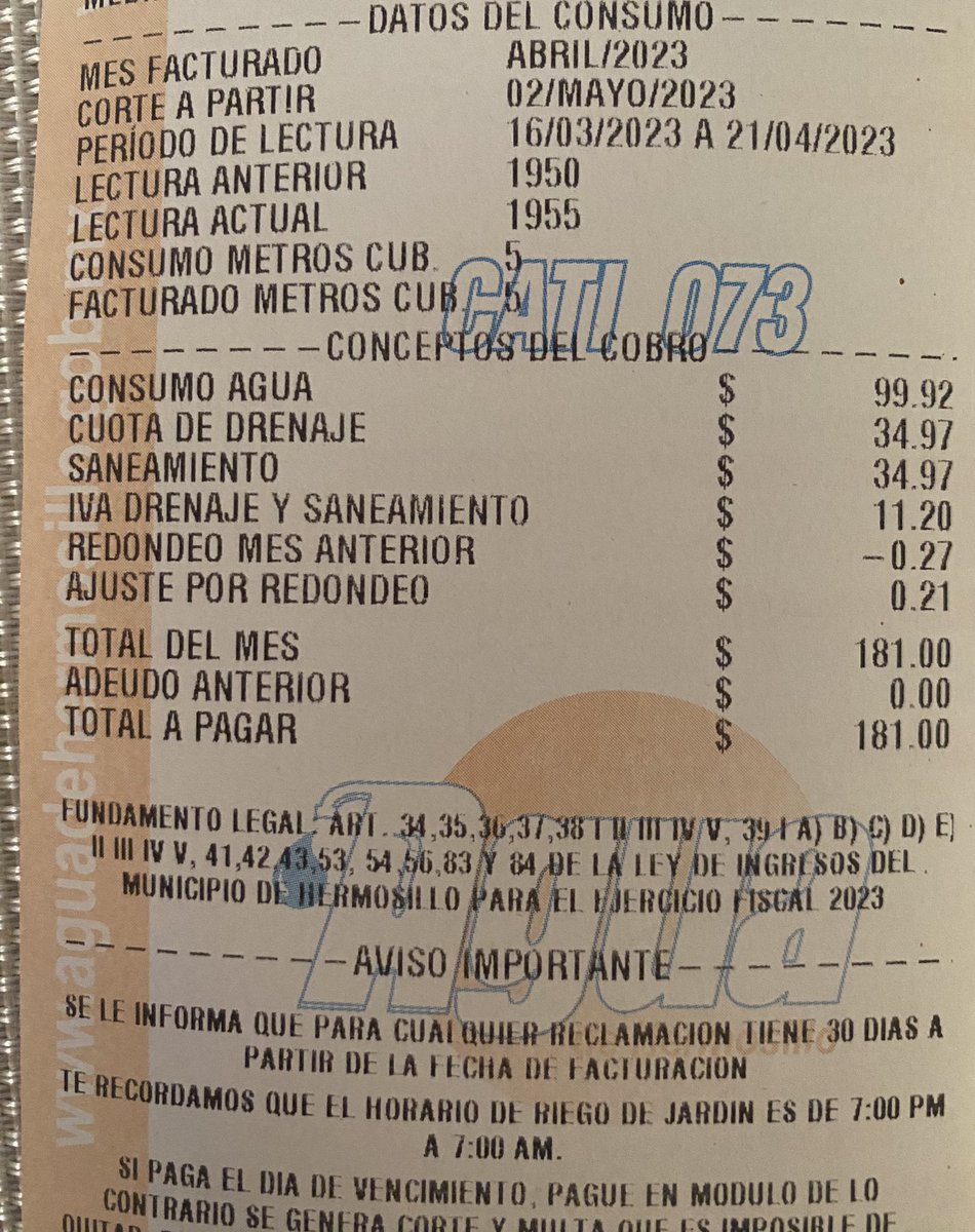 KarlaMaEstrella's tweet photo. Se logró. @aguahermosillo me quitó la aportación voluntaria del Patronato de SPH, pero también me quitó las aportaciones de Cruz Roja y Bomberos a pesar que sólo solicité quitar la del Patronato. https://t.co/IusG0jEtgv