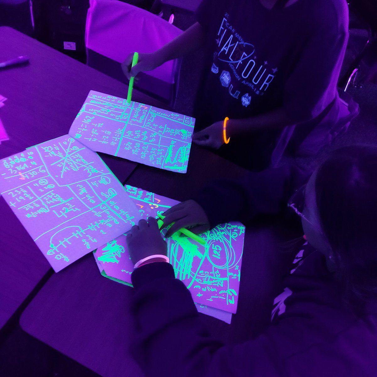 POelschlegel's tweet photo. Reach for the STAARs glow review in 5th grade @TISDCFES @haley_galyean #letitglow #engagedinmath #raskarocks https://t.co/qJAHsmoeSR