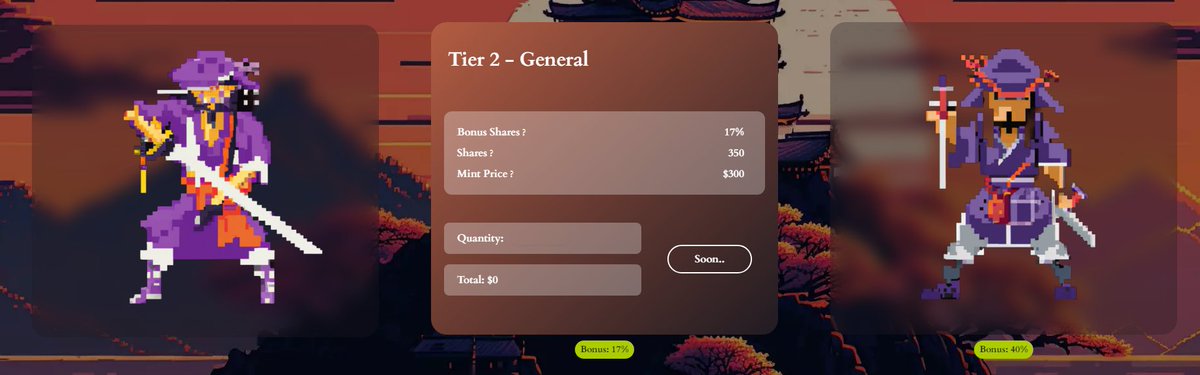 CC2Ventures's tweet photo. Anyway, who wants a free Tier 2 Samurai NFT?

@SybilSamurai has been generous enough to gift me 3 - will be giving away 1 now.

To enter:
1) FOLLOW @SybilSamurai 
2) LIKE AND RETWEET the quoted tweet [not mine]

Winner drawn in ≈24 hours 

It's not much, but its free $300. https://t.co/ck8PATRIG2