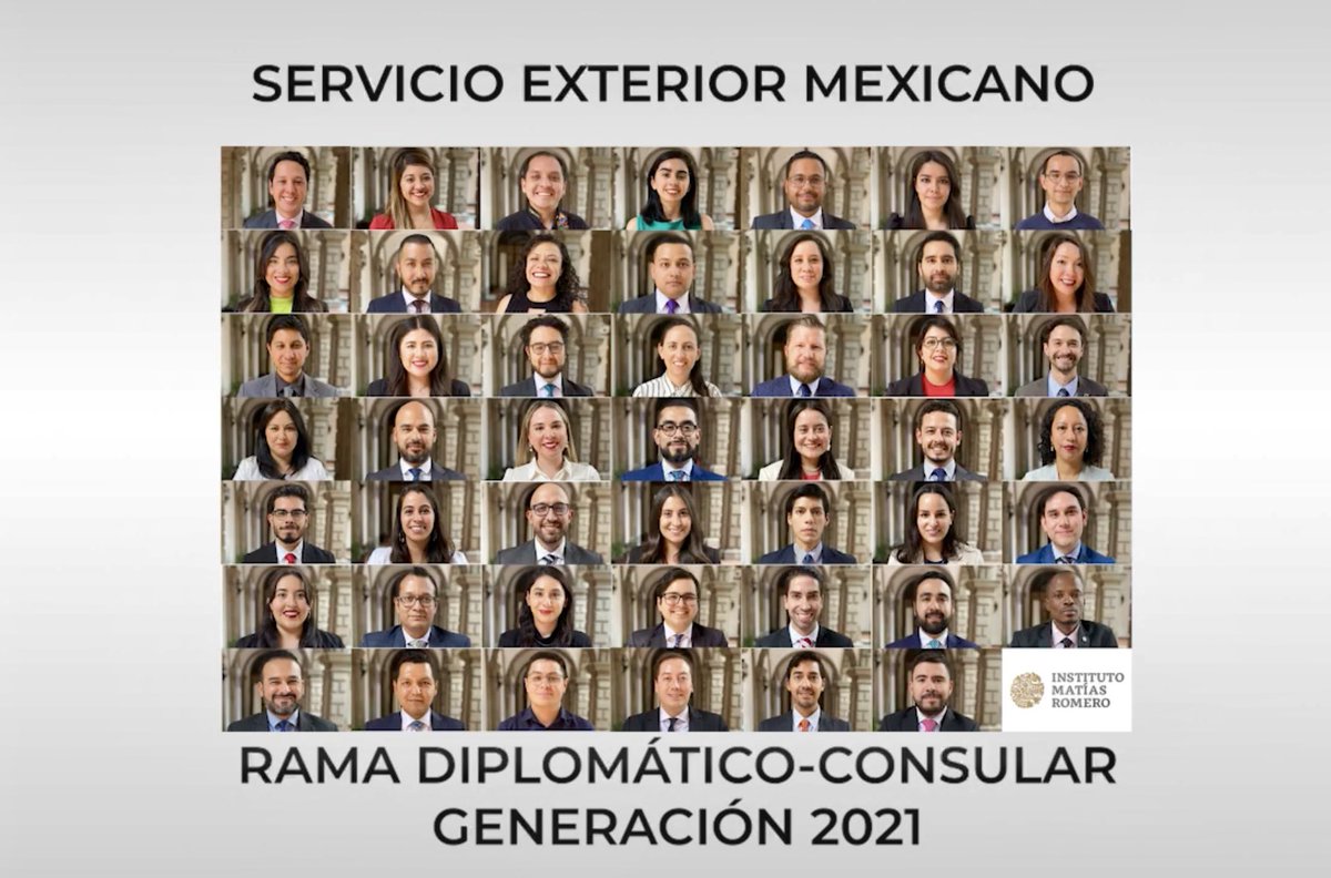 alalday's tweet photo. @SRE_mx la próxima generación de personas diplomáticas de México 🇲🇽 
Terminan ya su período de formación en el @imatiasromero . 
¡Mucho éxito! https://t.co/kLrSkQtuoU