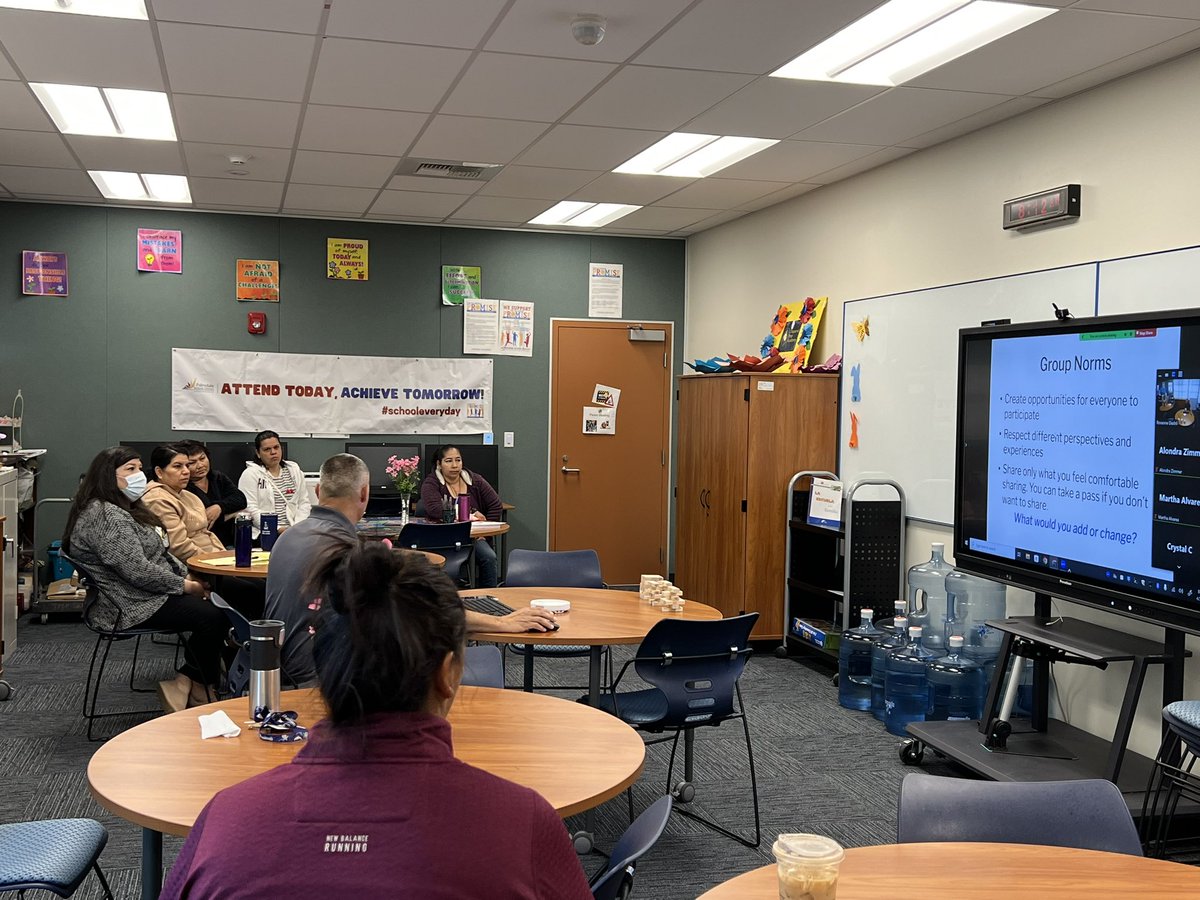 Mr. Deaville at Chaparral Prep Academy during Coffee with the Principal this morning speaking on the importance of attendance in schools with our families. #palmdaleleads @PalmdaleSchools @ChaparralPrep