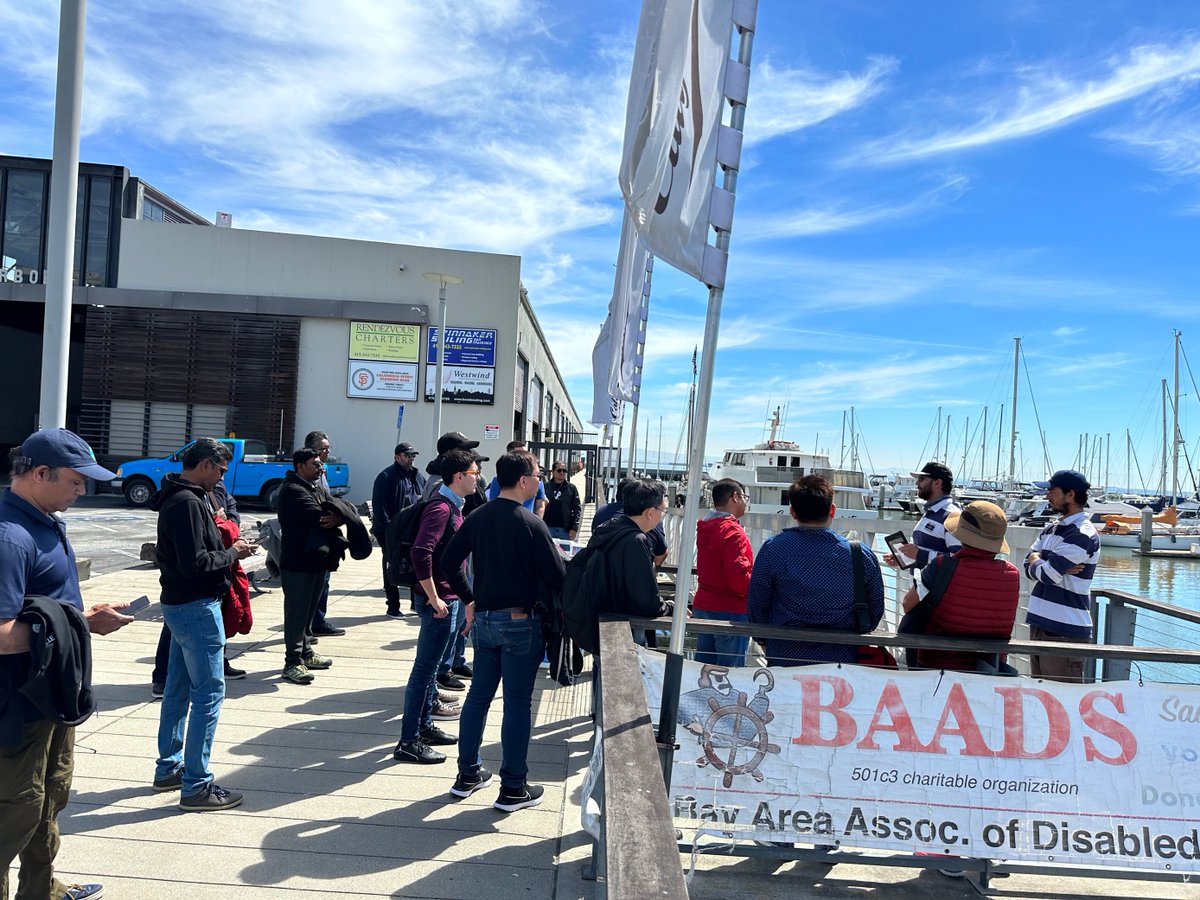 Netenrich's tweet photo. Great day today sailing on a beautiful 72-foot Schooner in the San Francisco Bay with our customers and partners from APAC attending #RSAC! A BIG thanks to Google @chroniclesec for partnering with us to host this fun sailing event! https://t.co/Fto2tGUFmi